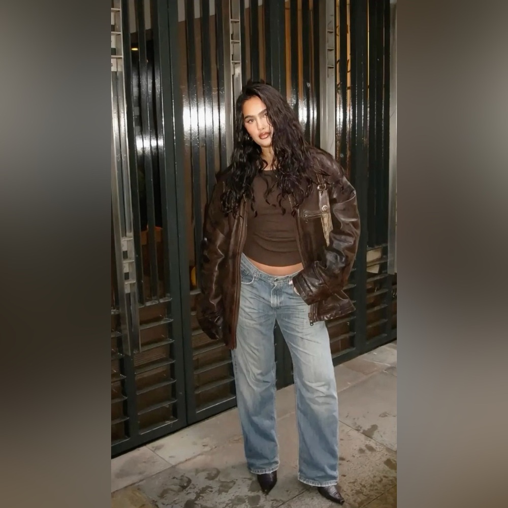 FG Field Gear Women's Brown Leather Jacket
